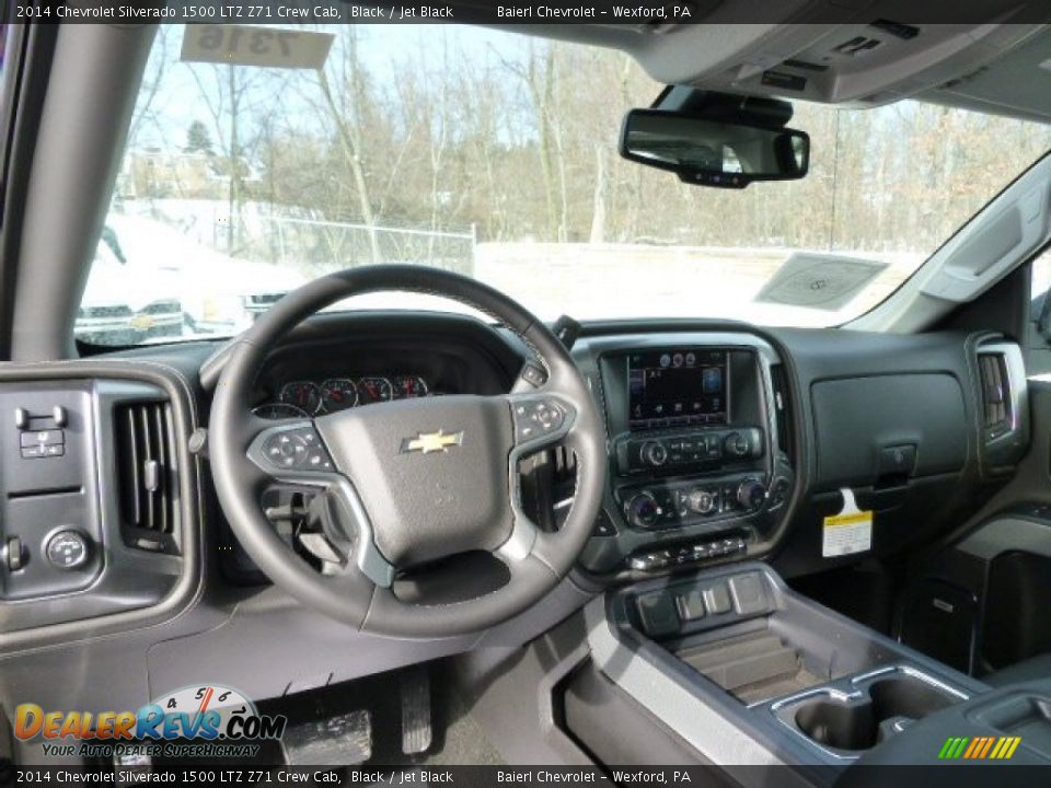 2014 Chevrolet Silverado 1500 LTZ Z71 Crew Cab Black / Jet Black Photo #12