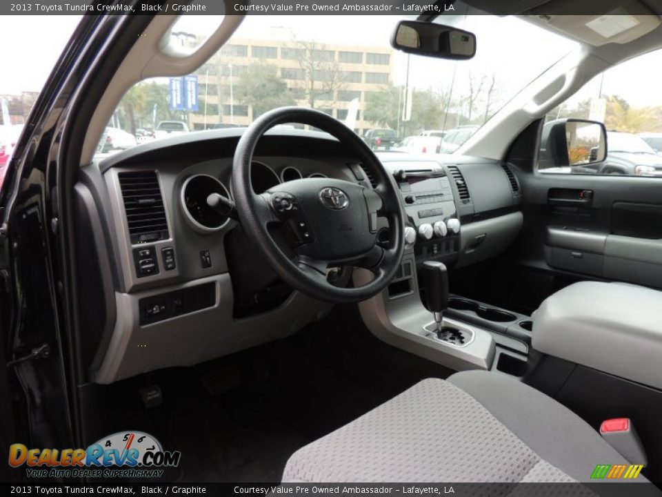 2013 Toyota Tundra CrewMax Black / Graphite Photo #12