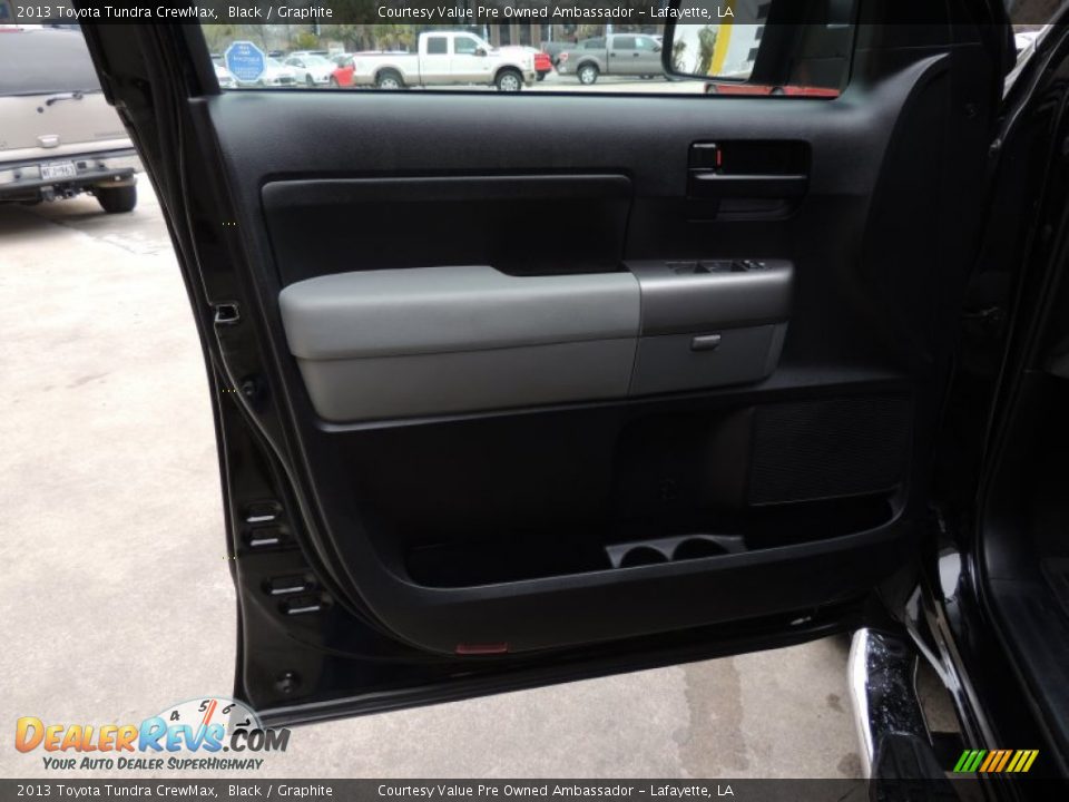 2013 Toyota Tundra CrewMax Black / Graphite Photo #13