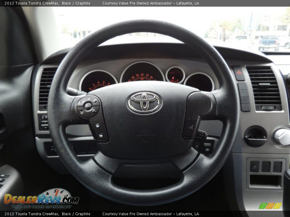 2013 Toyota Tundra CrewMax Black / Graphite Photo #14