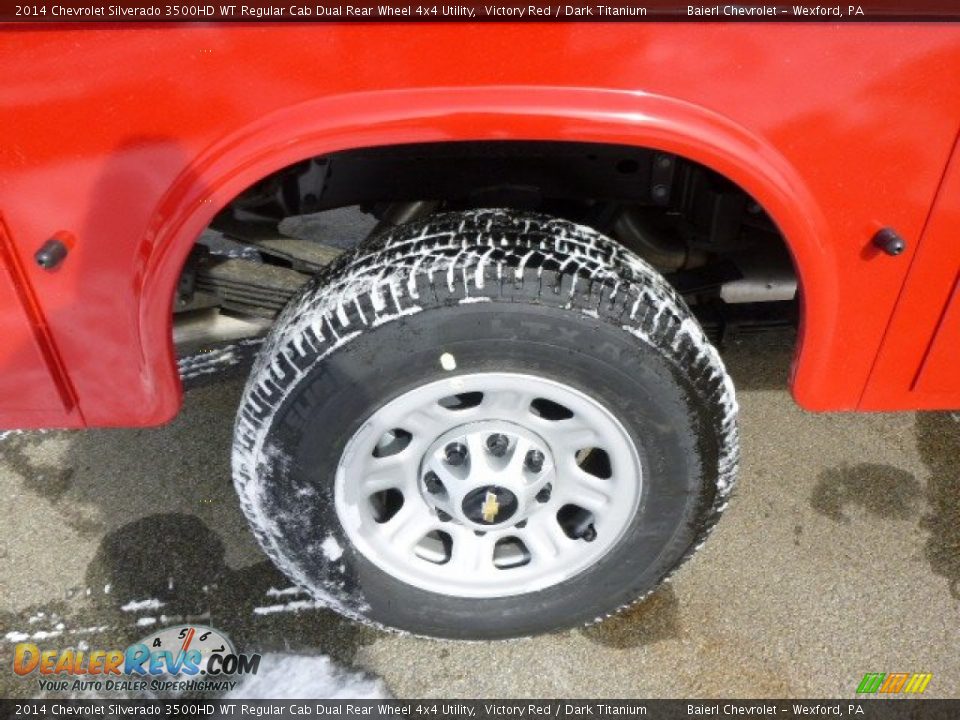 2014 Chevrolet Silverado 3500HD WT Regular Cab Dual Rear Wheel 4x4 Utility Victory Red / Dark Titanium Photo #9
