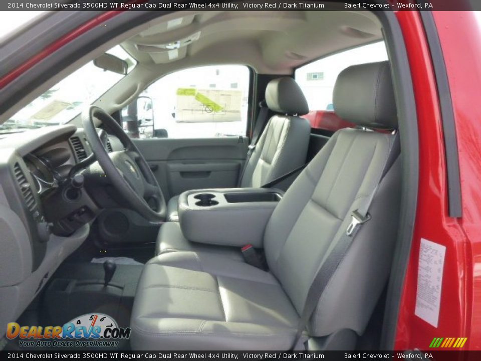 2014 Chevrolet Silverado 3500HD WT Regular Cab Dual Rear Wheel 4x4 Utility Victory Red / Dark Titanium Photo #12