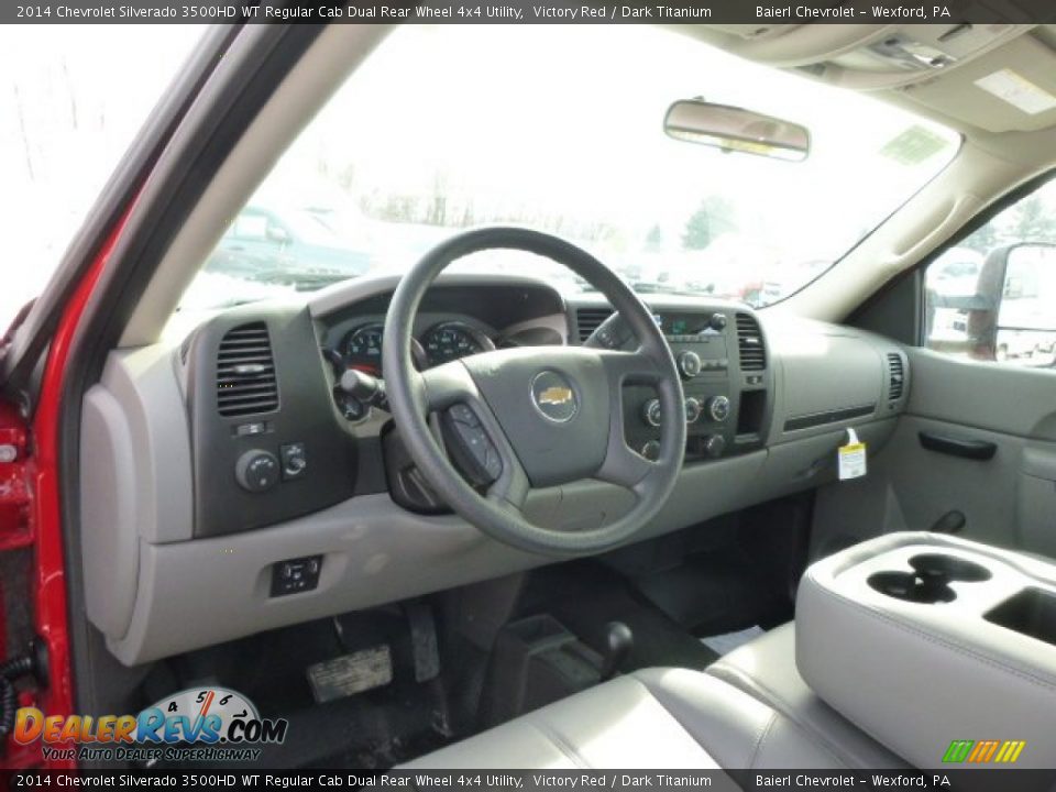2014 Chevrolet Silverado 3500HD WT Regular Cab Dual Rear Wheel 4x4 Utility Victory Red / Dark Titanium Photo #13