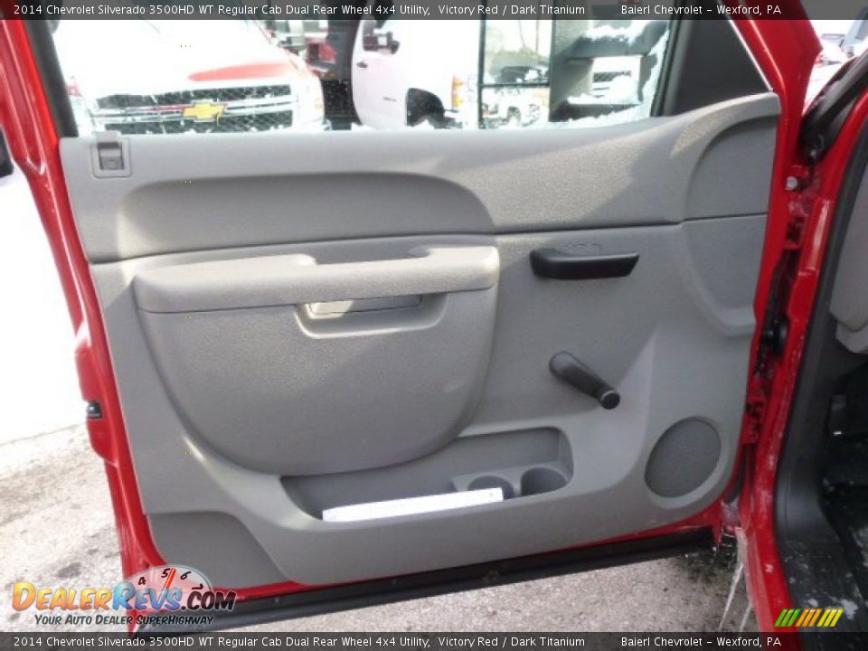 2014 Chevrolet Silverado 3500HD WT Regular Cab Dual Rear Wheel 4x4 Utility Victory Red / Dark Titanium Photo #14