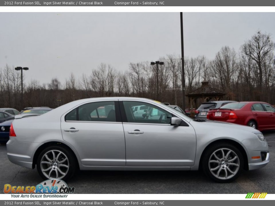 2012 Ford Fusion SEL Ingot Silver Metallic / Charcoal Black Photo #2
