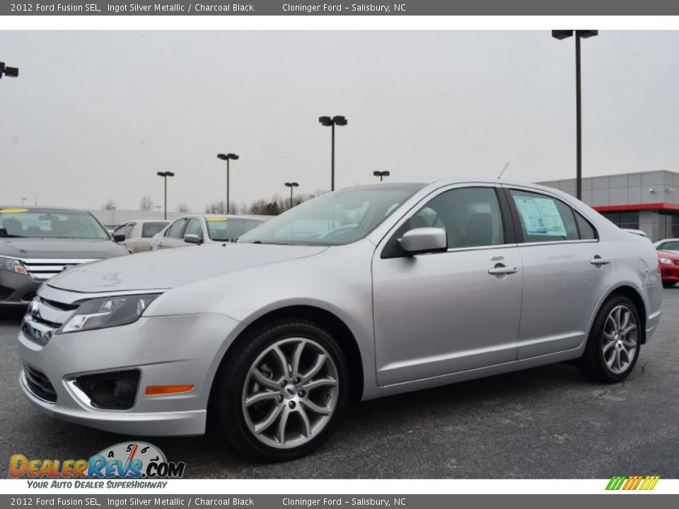 2012 Ford Fusion SEL Ingot Silver Metallic / Charcoal Black Photo #3