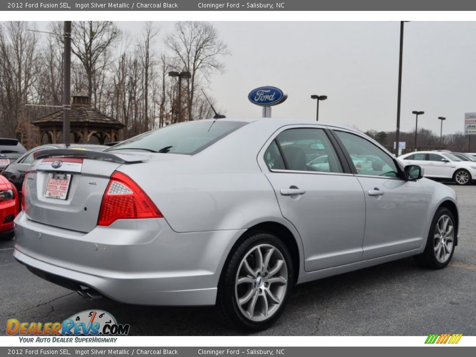 2012 Ford Fusion SEL Ingot Silver Metallic / Charcoal Black Photo #4