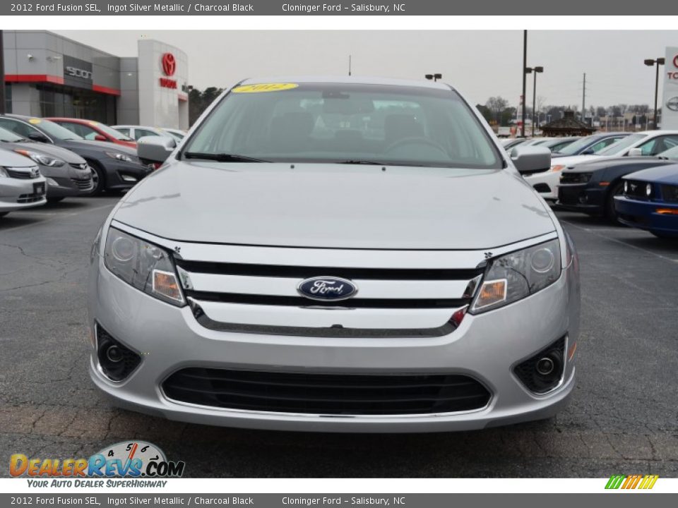 2012 Ford Fusion SEL Ingot Silver Metallic / Charcoal Black Photo #7