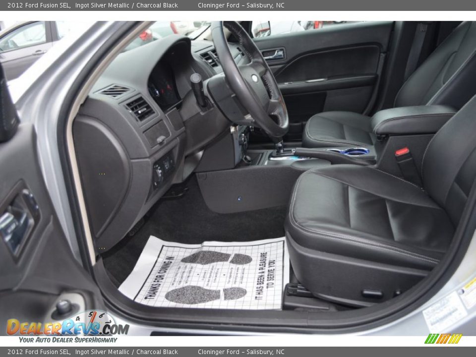 2012 Ford Fusion SEL Ingot Silver Metallic / Charcoal Black Photo #9