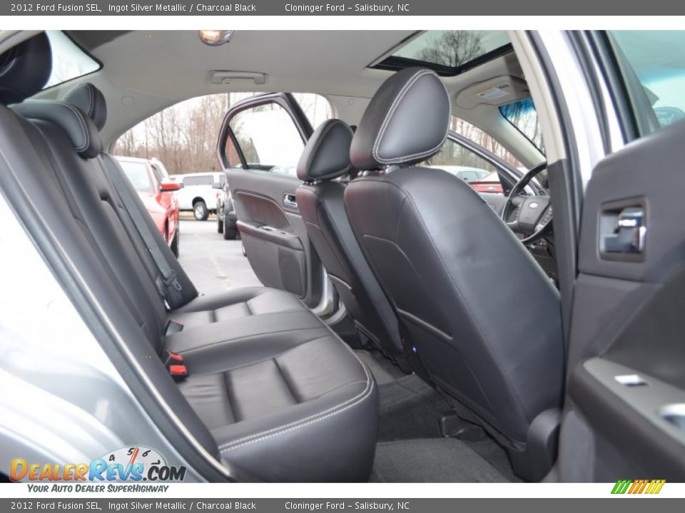 2012 Ford Fusion SEL Ingot Silver Metallic / Charcoal Black Photo #12