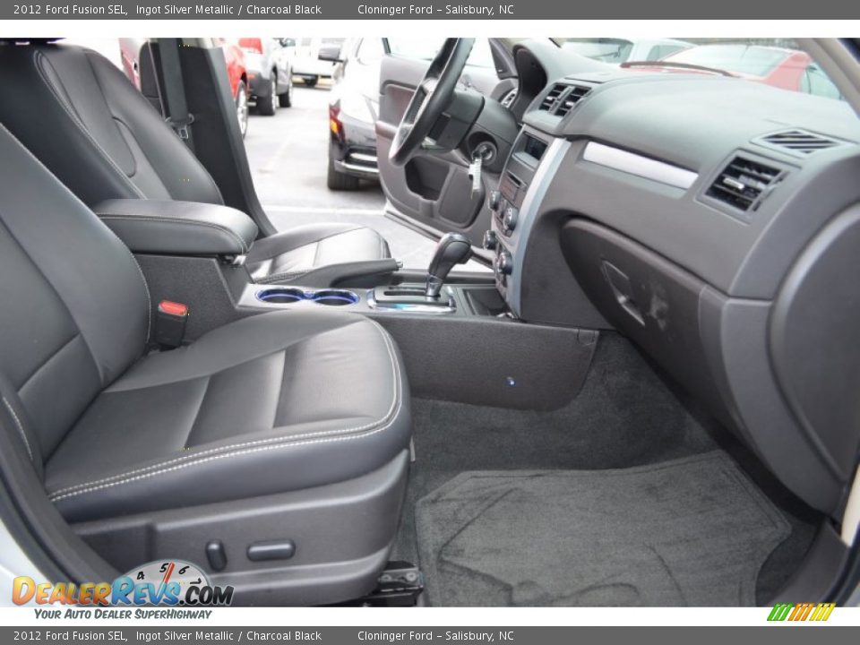 2012 Ford Fusion SEL Ingot Silver Metallic / Charcoal Black Photo #13