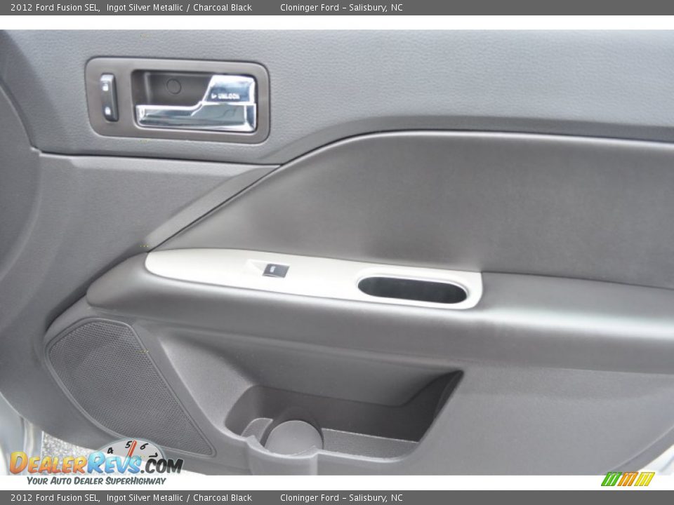 2012 Ford Fusion SEL Ingot Silver Metallic / Charcoal Black Photo #14
