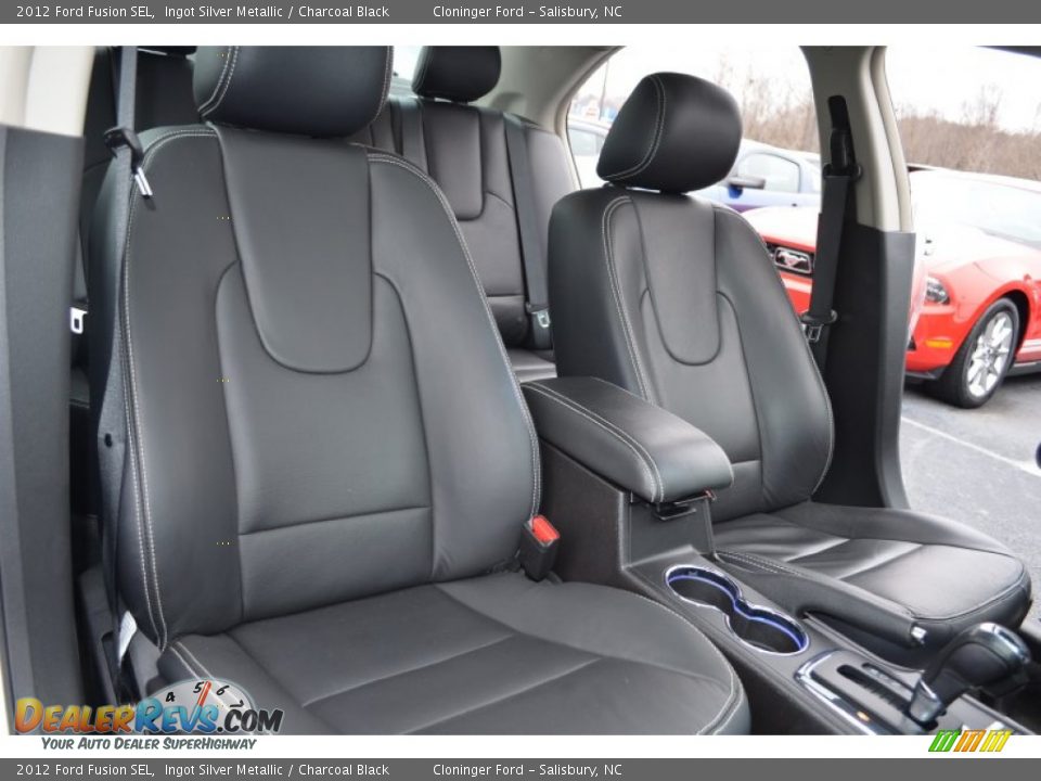 2012 Ford Fusion SEL Ingot Silver Metallic / Charcoal Black Photo #15