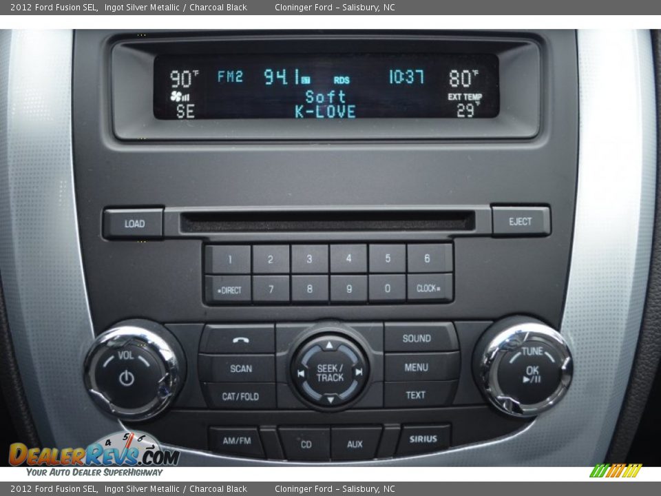 2012 Ford Fusion SEL Ingot Silver Metallic / Charcoal Black Photo #20