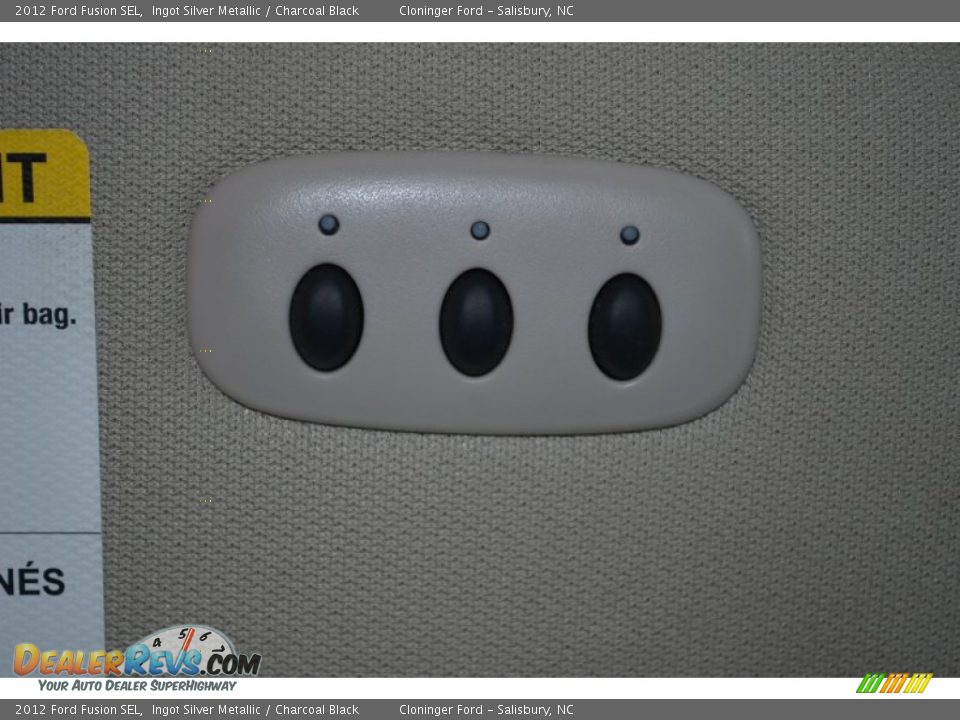 2012 Ford Fusion SEL Ingot Silver Metallic / Charcoal Black Photo #27