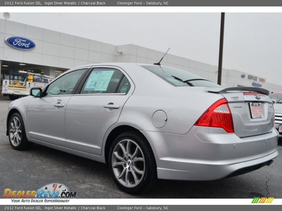 2012 Ford Fusion SEL Ingot Silver Metallic / Charcoal Black Photo #34