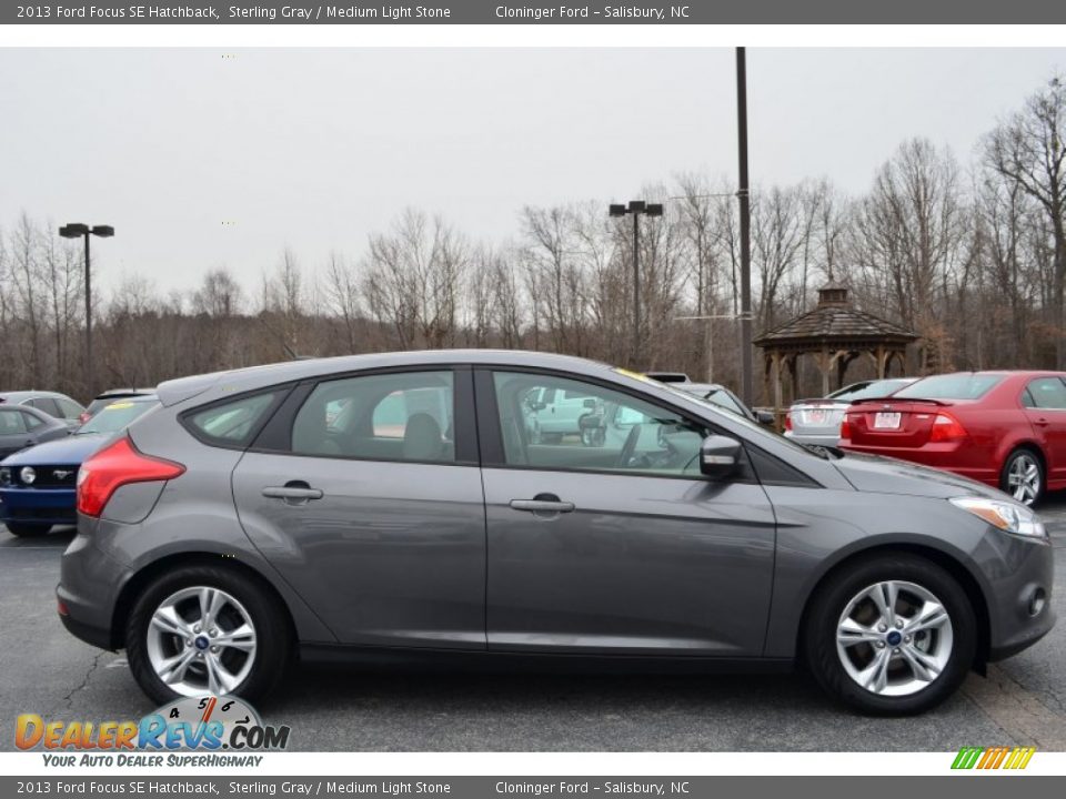 2013 Ford Focus SE Hatchback Sterling Gray / Medium Light Stone Photo #2