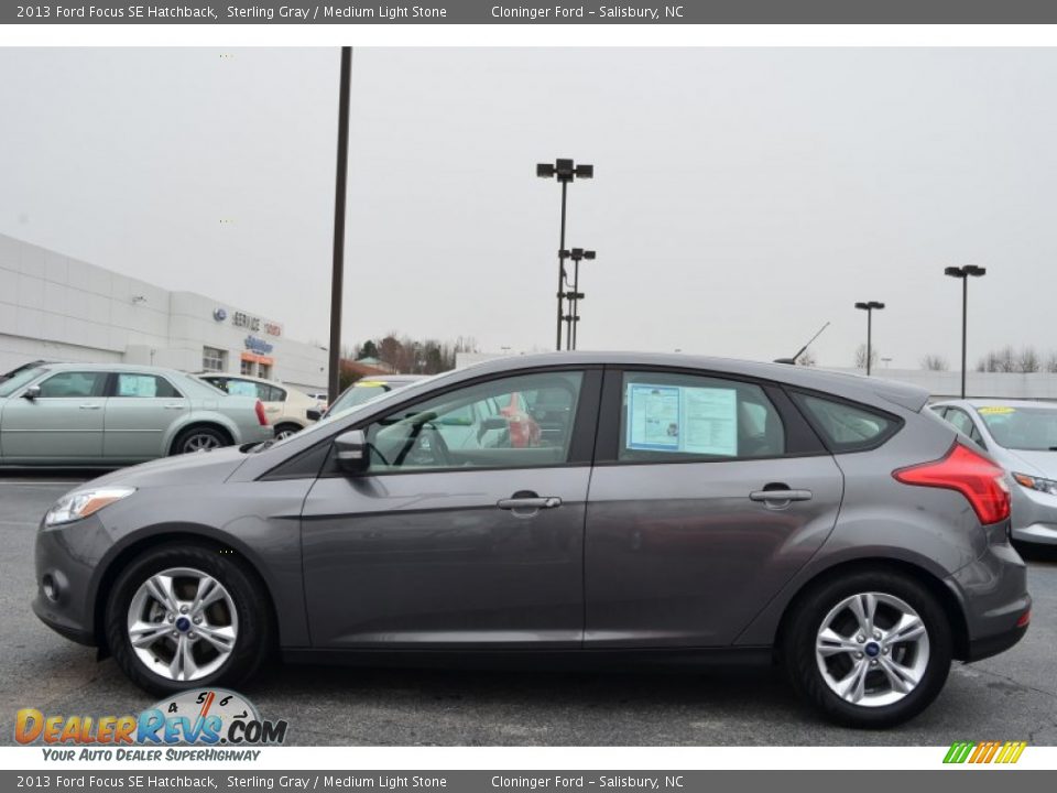 2013 Ford Focus SE Hatchback Sterling Gray / Medium Light Stone Photo #6
