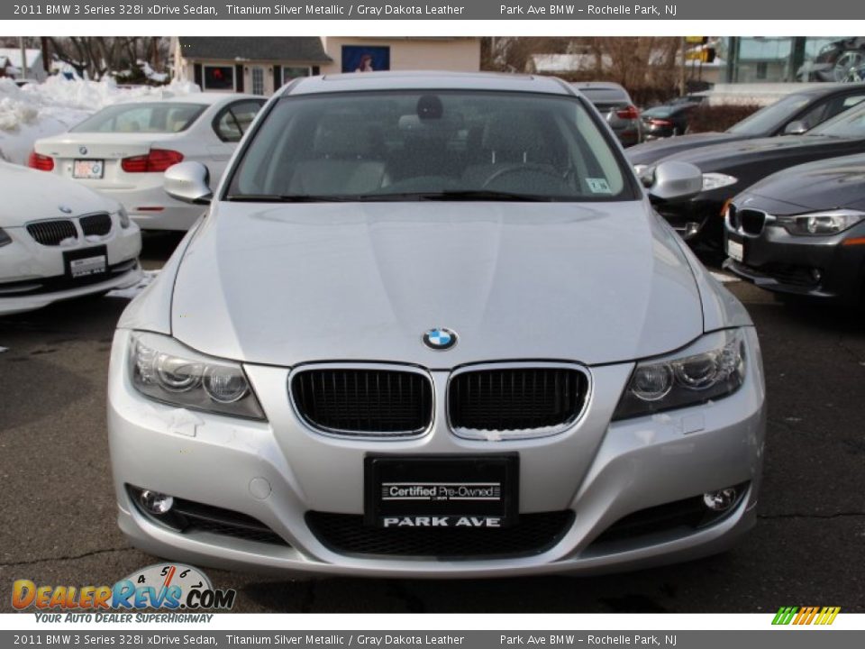 2011 BMW 3 Series 328i xDrive Sedan Titanium Silver Metallic / Gray Dakota Leather Photo #7