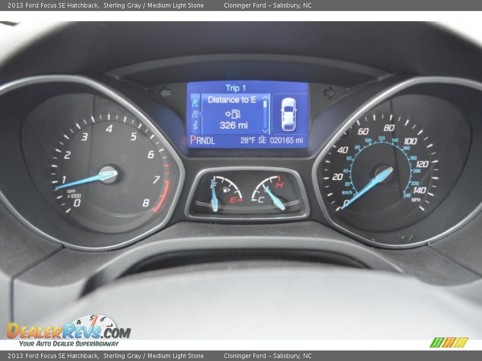 2013 Ford Focus SE Hatchback Sterling Gray / Medium Light Stone Photo #24