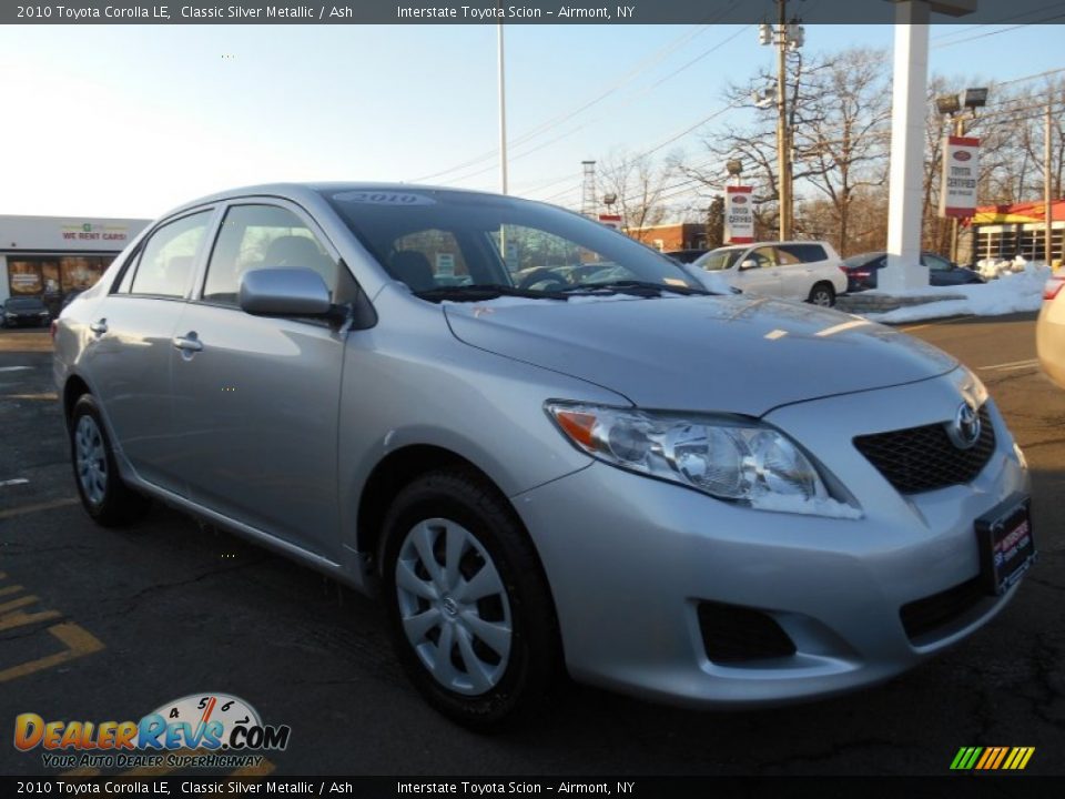 2010 Toyota Corolla LE Classic Silver Metallic / Ash Photo #3