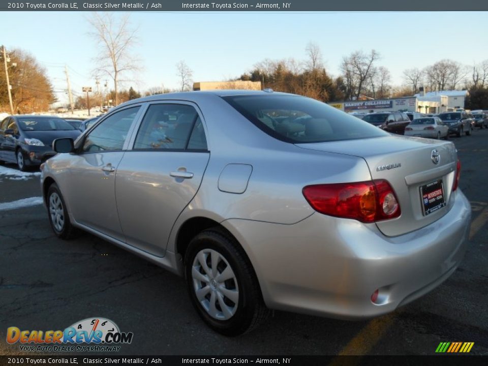 2010 Toyota Corolla LE Classic Silver Metallic / Ash Photo #6
