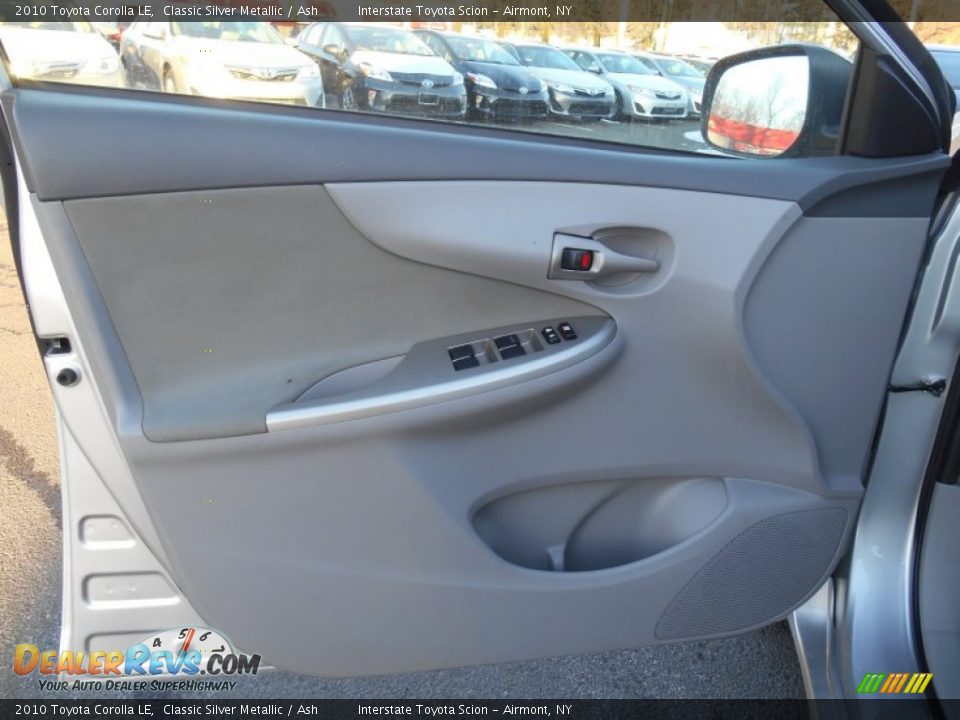 2010 Toyota Corolla LE Classic Silver Metallic / Ash Photo #7