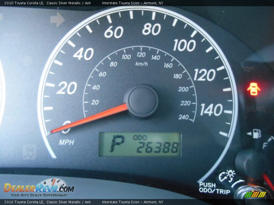 2010 Toyota Corolla LE Classic Silver Metallic / Ash Photo #13