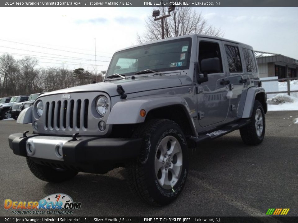 2014 Jeep Wrangler Unlimited Sahara 4x4 Billet Silver Metallic / Black Photo #1