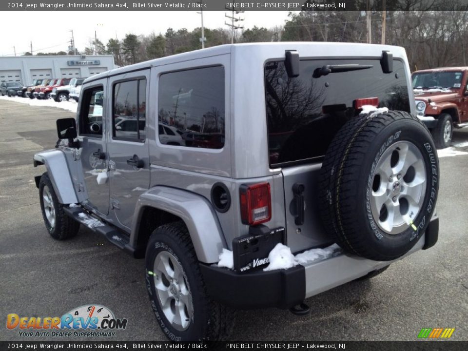 2014 Jeep Wrangler Unlimited Sahara 4x4 Billet Silver Metallic / Black Photo #4