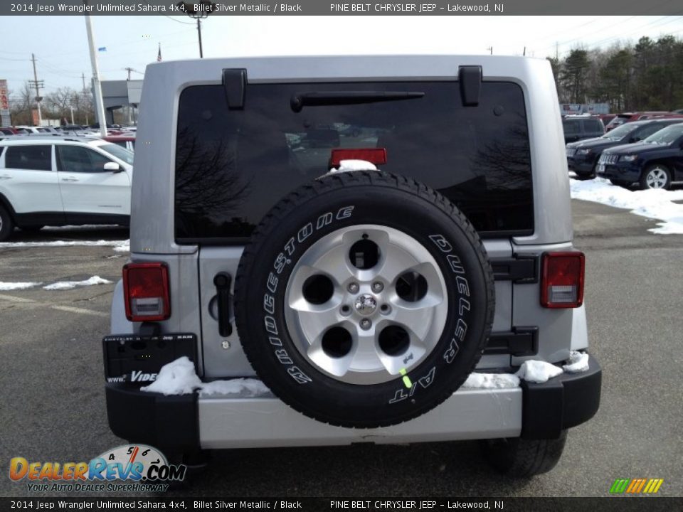 2014 Jeep Wrangler Unlimited Sahara 4x4 Billet Silver Metallic / Black Photo #5