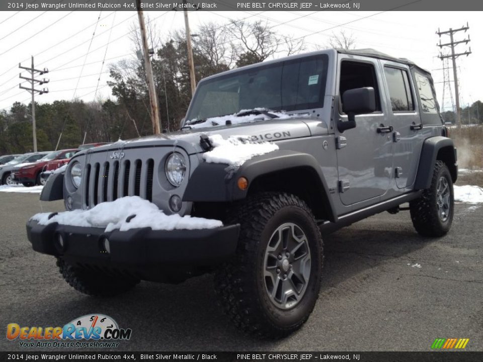 2014 Jeep Wrangler Unlimited Rubicon 4x4 Billet Silver Metallic / Black Photo #1