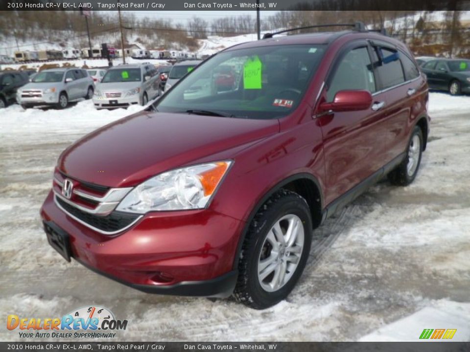 2010 Honda CR-V EX-L AWD Tango Red Pearl / Gray Photo #3