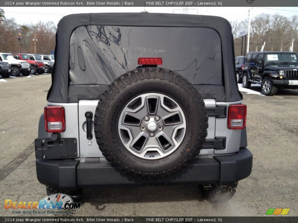 2014 Jeep Wrangler Unlimited Rubicon 4x4 Billet Silver Metallic / Black Photo #5