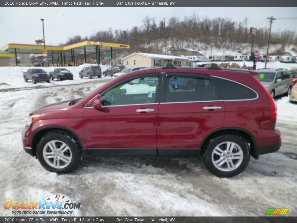 2010 Honda CR-V EX-L AWD Tango Red Pearl / Gray Photo #4