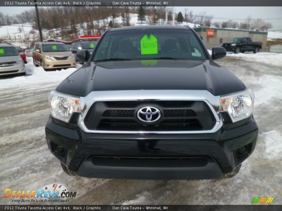 2012 Toyota Tacoma Access Cab 4x4 Black / Graphite Photo #2