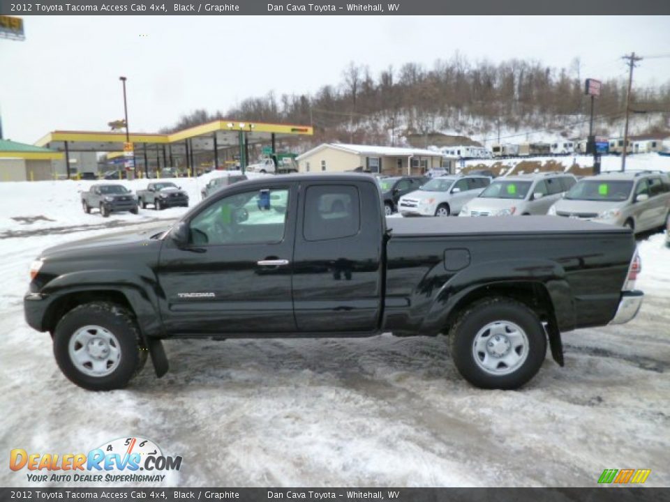 2012 Toyota Tacoma Access Cab 4x4 Black / Graphite Photo #4