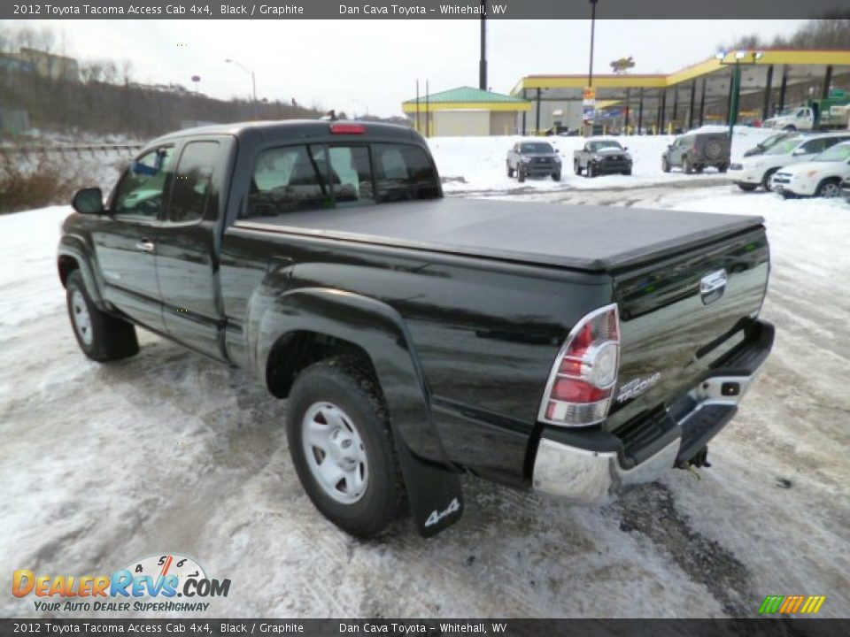2012 Toyota Tacoma Access Cab 4x4 Black / Graphite Photo #5