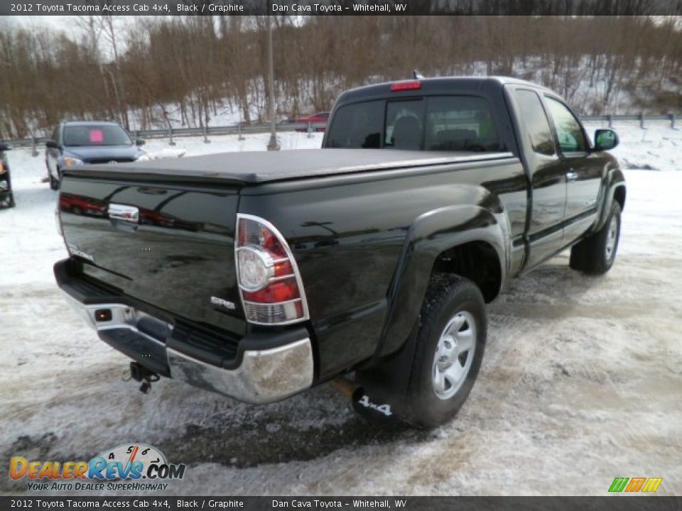 2012 Toyota Tacoma Access Cab 4x4 Black / Graphite Photo #6