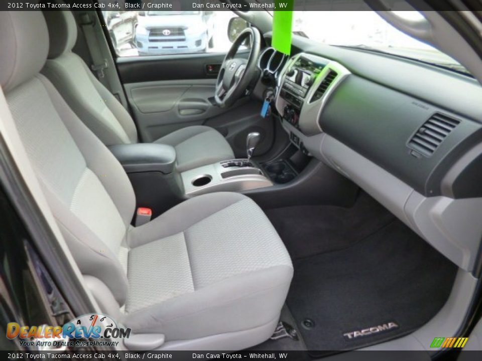2012 Toyota Tacoma Access Cab 4x4 Black / Graphite Photo #8