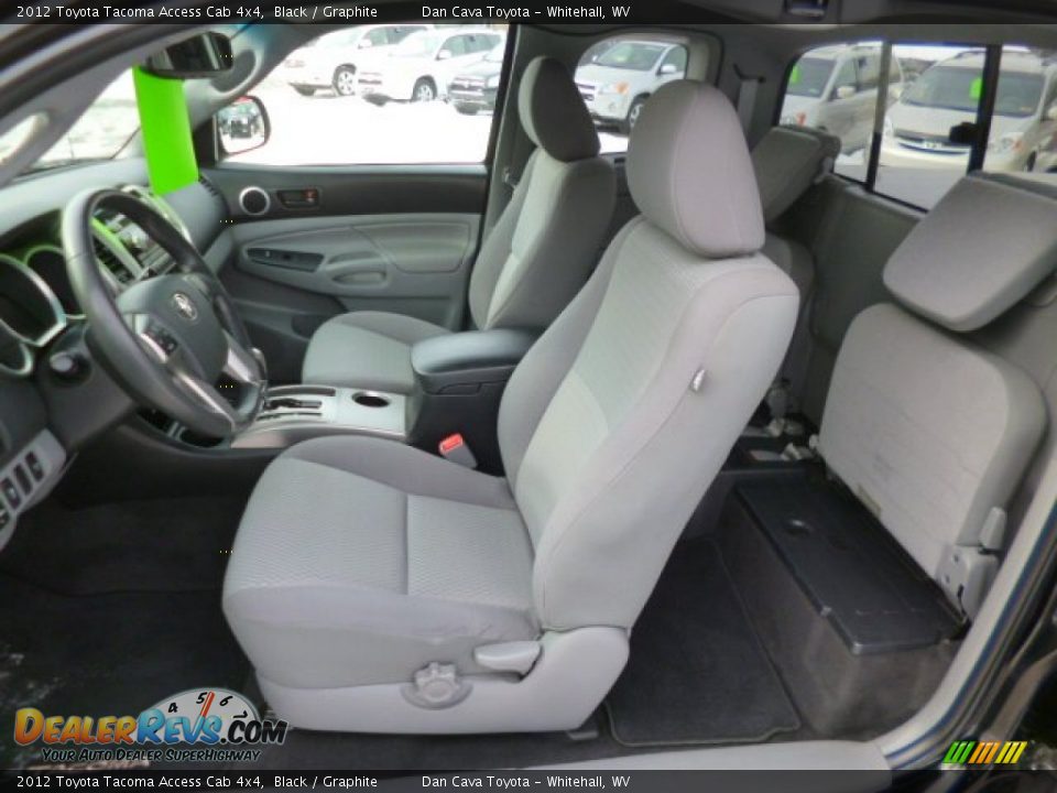 2012 Toyota Tacoma Access Cab 4x4 Black / Graphite Photo #10