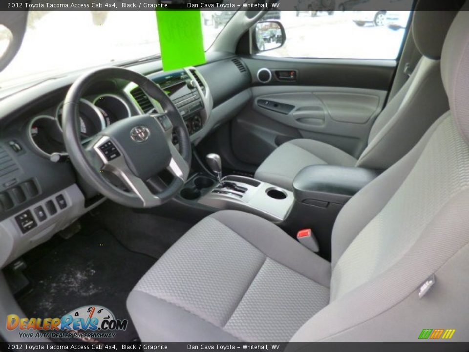 2012 Toyota Tacoma Access Cab 4x4 Black / Graphite Photo #11