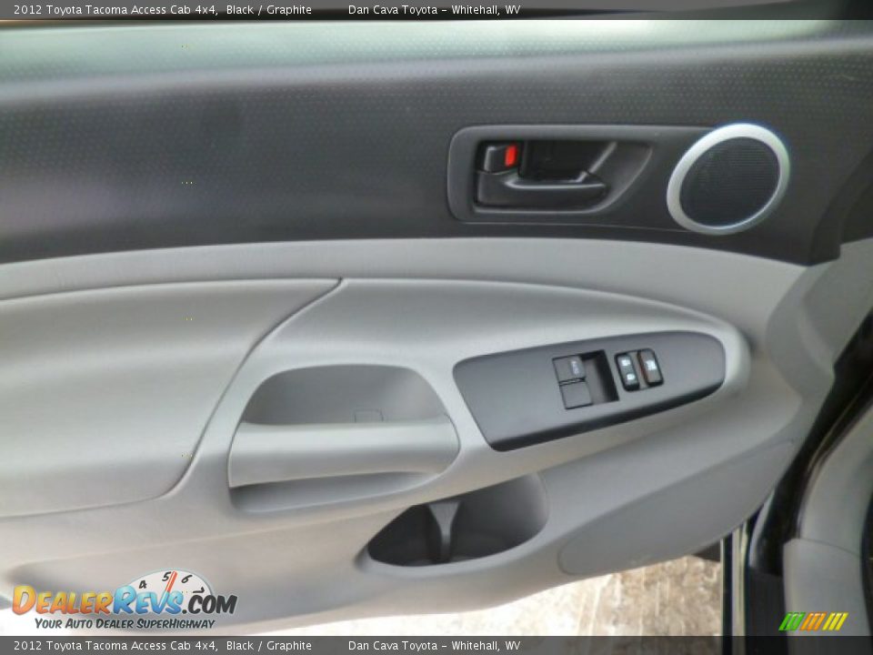 2012 Toyota Tacoma Access Cab 4x4 Black / Graphite Photo #12