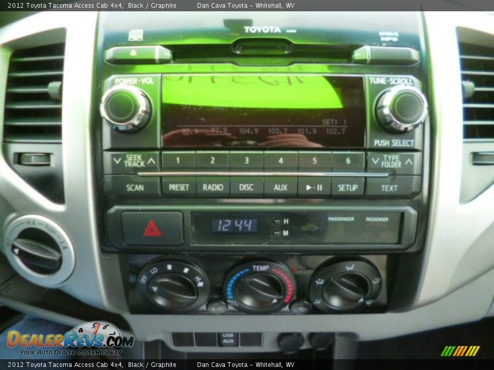 2012 Toyota Tacoma Access Cab 4x4 Black / Graphite Photo #14