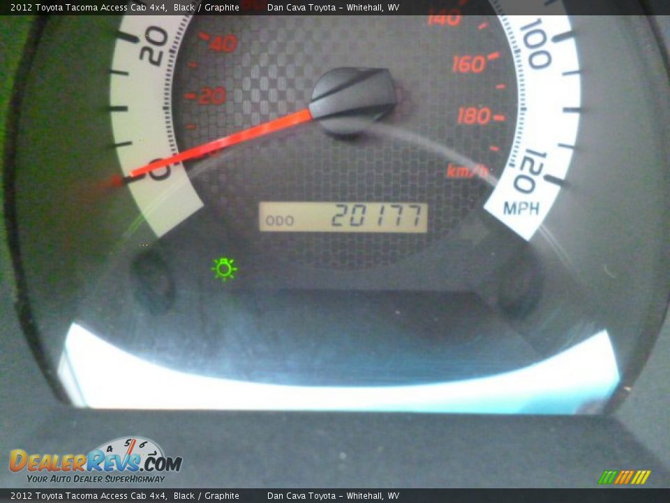 2012 Toyota Tacoma Access Cab 4x4 Black / Graphite Photo #15