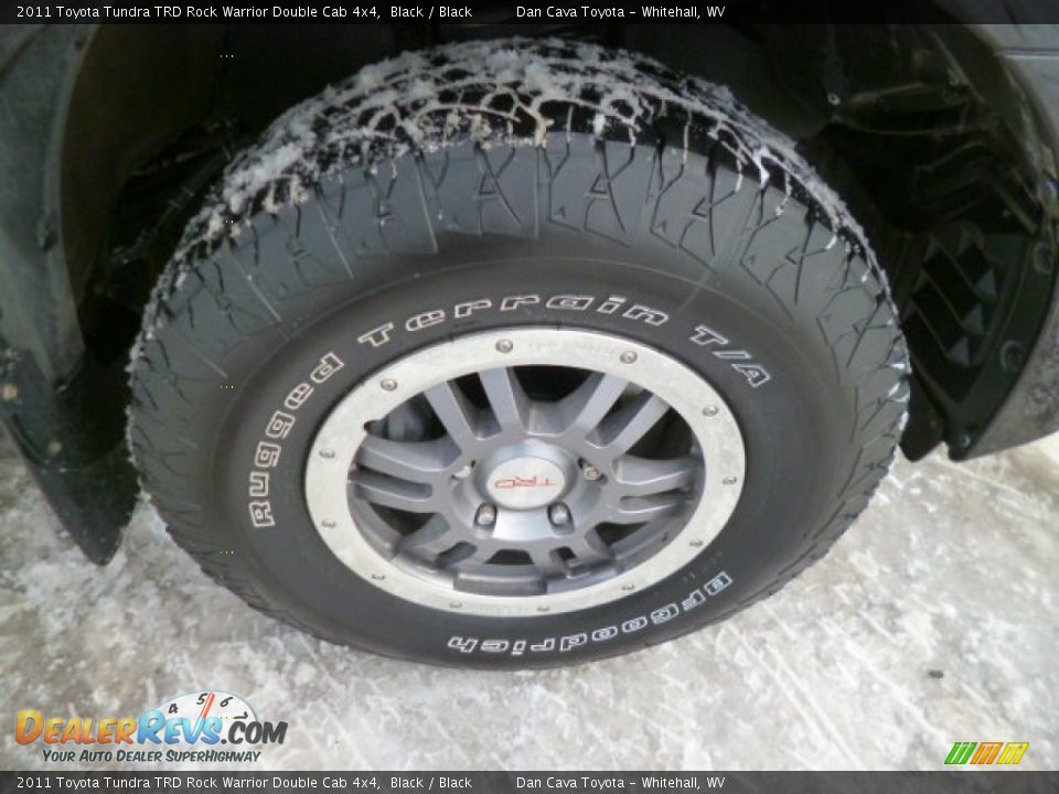 2011 Toyota Tundra TRD Rock Warrior Double Cab 4x4 Black / Black Photo #7