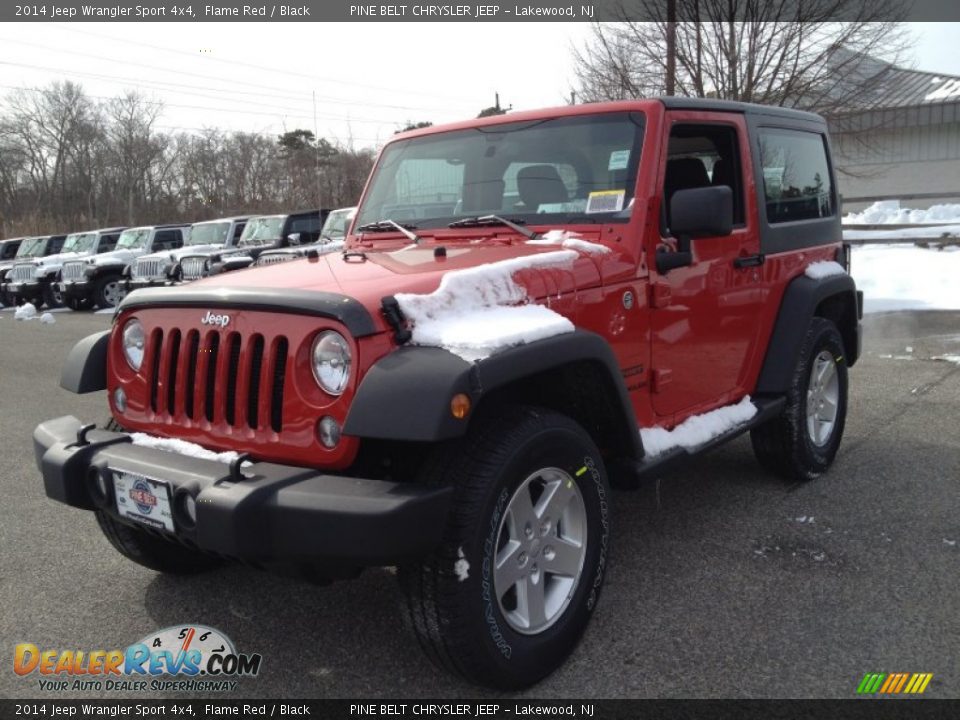 2014 Jeep Wrangler Sport 4x4 Flame Red / Black Photo #1