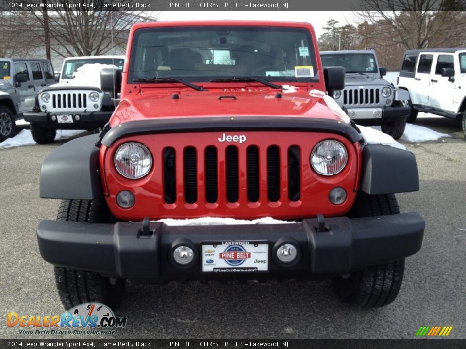 2014 Jeep Wrangler Sport 4x4 Flame Red / Black Photo #2