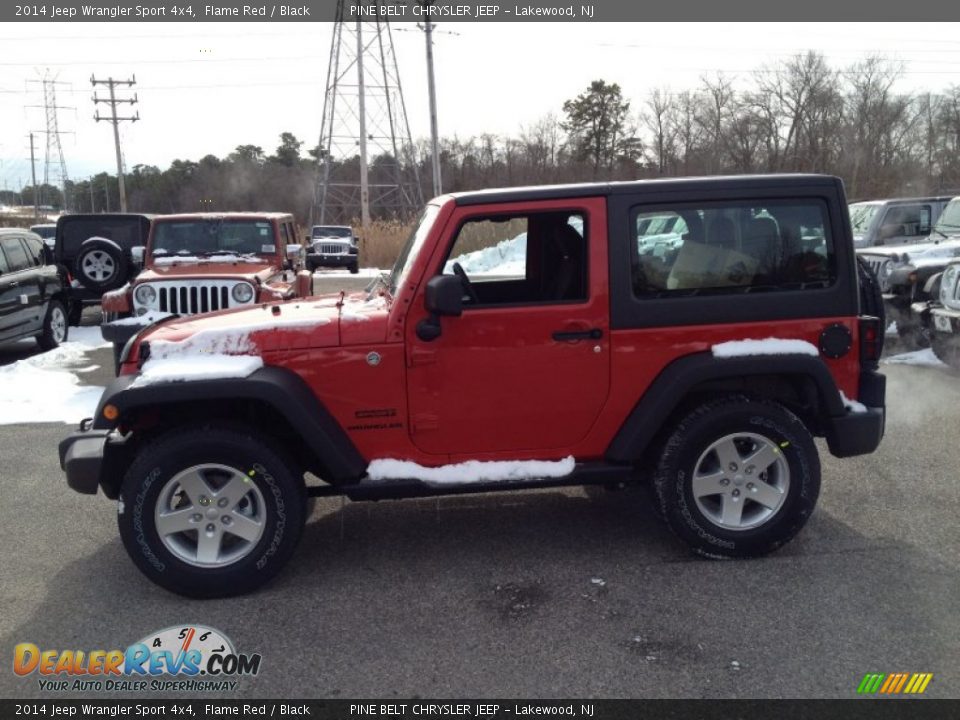 2014 Jeep Wrangler Sport 4x4 Flame Red / Black Photo #3