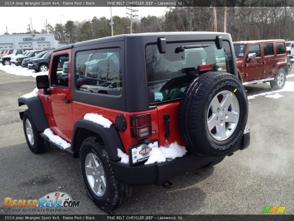 2014 Jeep Wrangler Sport 4x4 Flame Red / Black Photo #4